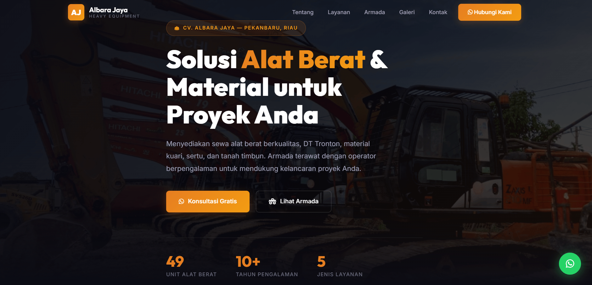 CV Albara Jaya: Properti & Alat Berat